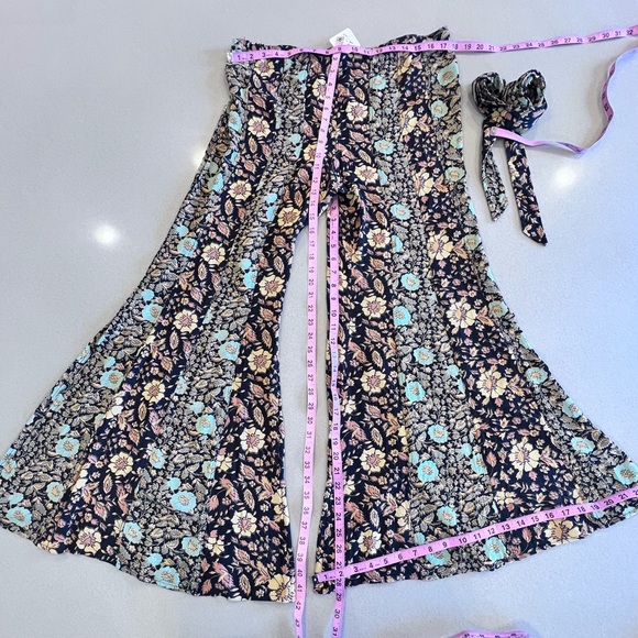 Free People Bali Sultry Boho Flare Pant Sz Large **NWT - Picture 3 of 12